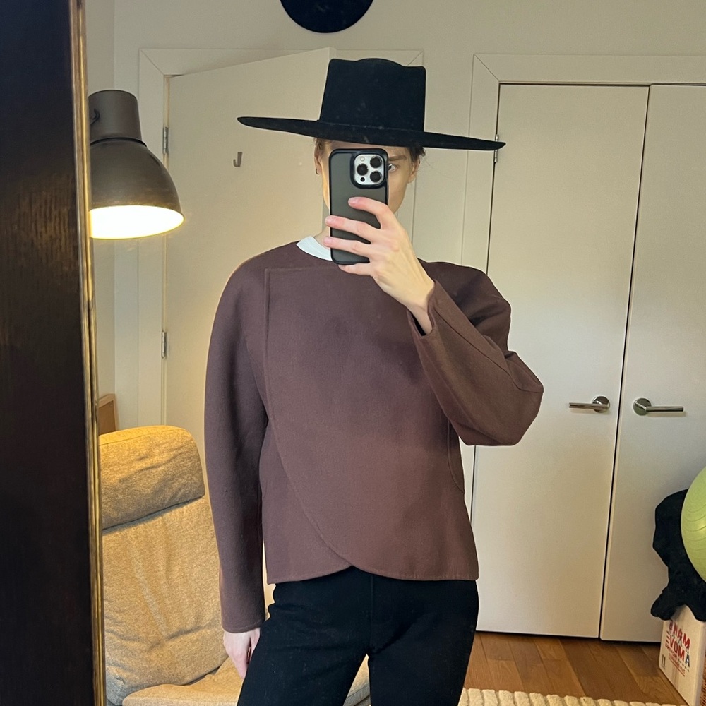 Brown wool jacket - Picture 2 of 5